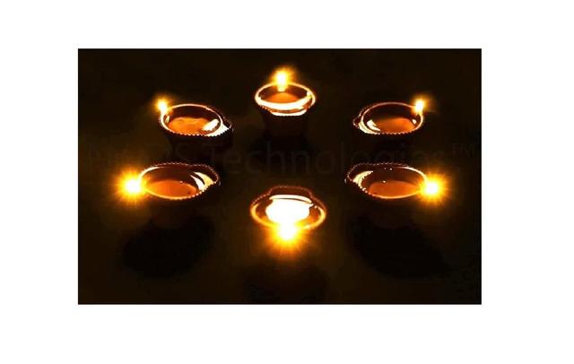 Water Sensor Diya for Home Decoration Floating Led Light Diya (Pack of 30)