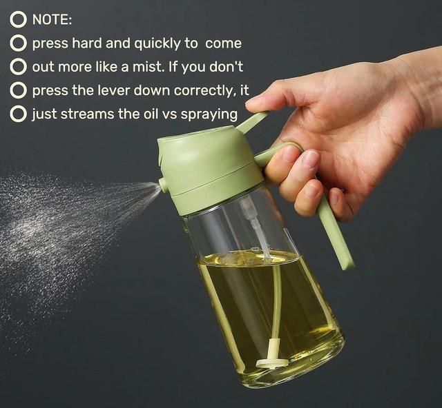 Vamor Oil Dispenser & Mist Spray Bottle, Cooking/Baking Tool & Accessories, Leakproof Seasoning Bottle, Cooking Oil Container 500ml Multicolor(Pack of 1)