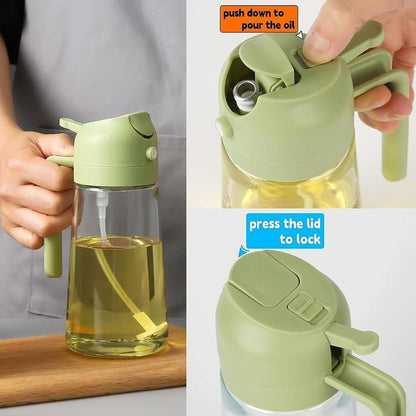 Vamor Oil Dispenser & Mist Spray Bottle, Cooking/Baking Tool & Accessories, Leakproof Seasoning Bottle, Cooking Oil Container 500ml Multicolor(Pack of 1)